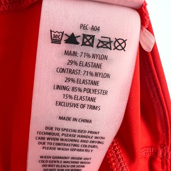 PE NATION Cutshot Legging in Red and Orange, Size Small - Picture 8 of 8